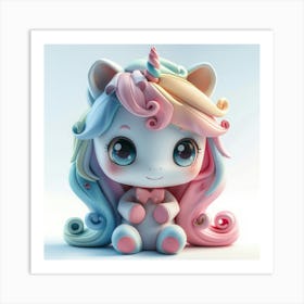 Cute Unicorn 882 Art Print