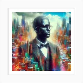 Portrait Of A Black Man Art Print