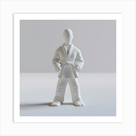 Karate Figurine Art Print