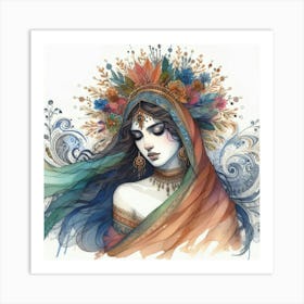 Indian Woman Art Print