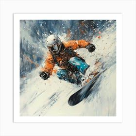 Snowboarder Art Art Print