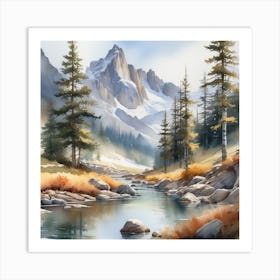 Mountain Stream 15 Art Print