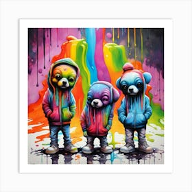 Three Bears Art Print