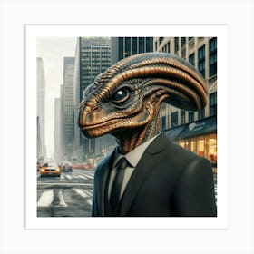 Shape Shifting Reptilian Art Print