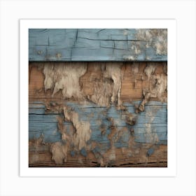 Peeling Paint Art Print