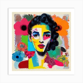 Colorful Woman Art Print