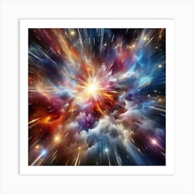 Nebula Burst 4 Art Print