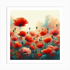 Poppies 14 Art Print