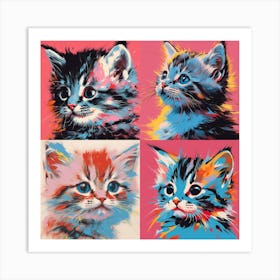 Pop Kittens Art Print