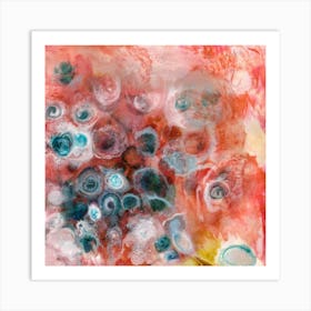 Blushing - The subtle hues of a blush, with soft pinks and warm tones blending harmoniously, with a sense of innocence, vulnerability, and intimacy, drawing viewers into its evocative world. Art Print