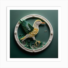 Bird In A Circle Art Print