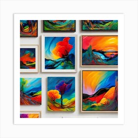 Abstract Landscape Painting Art Print