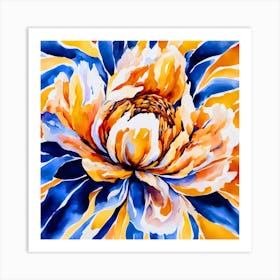 Bright Peony Art Print