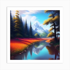 Landscape Painting 93 Art Print