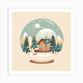 Lapland Finland 4 Snowglobe Art Print