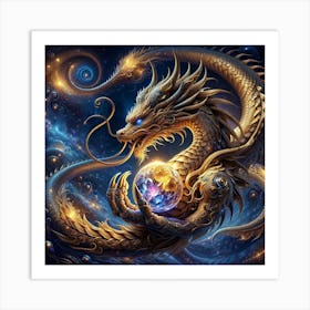 Mystical Dragon Art Print