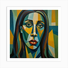 Abstract Portrait Of A Woman 9 Art Print