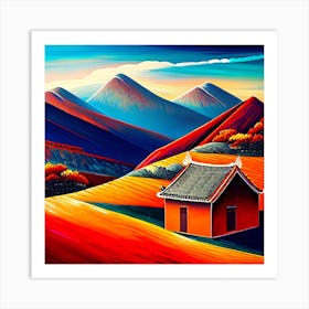 House On The Great Wall Art Print