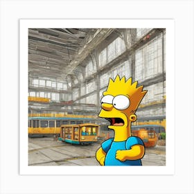 bart simpson Art Print