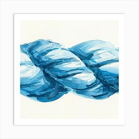 Blue Rope Art Print