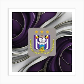 R.S.C. Anderlecht Logo Wall Art Art Print