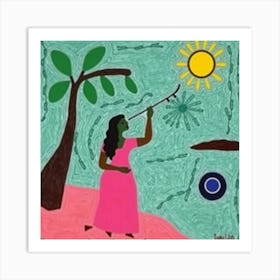 Hawaiian Woman Art Print