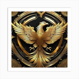 Golden Phoenix 6 Art Print
