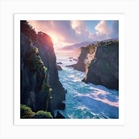 Punakaiki Pancake Rocks Art Print