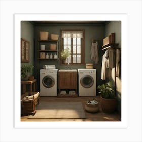 Default Default Vintage And Retro Laundry Aestethic 3 (2) Art Print