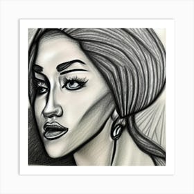 Portrait Of A Woman Art Print