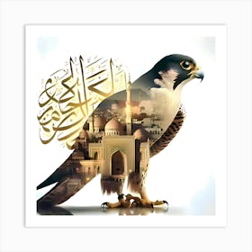 Islamic Falcon Art Print