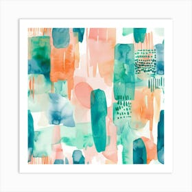 Abstract Watercolor Painting 35 Art Print