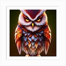 Owl 7 Art Print