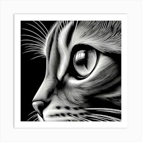 Cat Portrait 2 Art Print