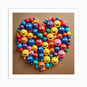 Smiley Heart 1 Art Print