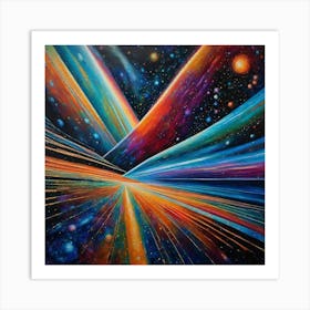 Space Rays Art Print