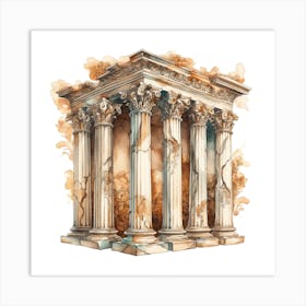 Ancient Greek Temple 4 Art Print