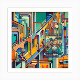 Futuristic City 11 Art Print