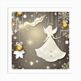 Christmas Angel 2 Art Print