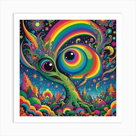 Rainbow Tree Art Print