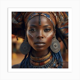 African Beauty 3 Art Print