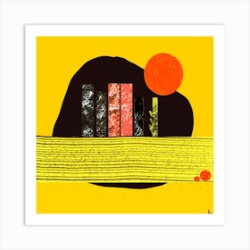 Egg in Yellow Art Print