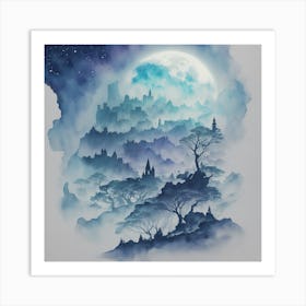 Lost Land Of Otherworldly Dreams 1 Art Print