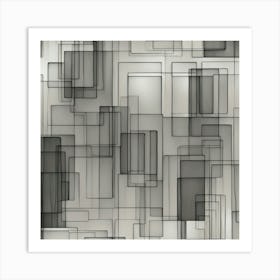 Abstract Squares 1 Art Print