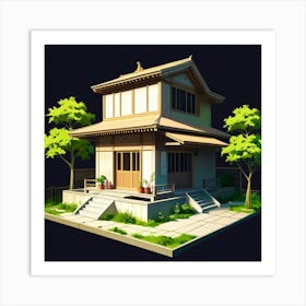 Japanese House Art Print 1 Art Print