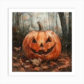 Halloween Pumpkin 2 Art Print