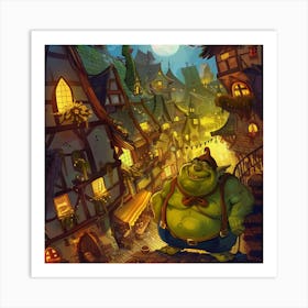 An Ogre In The Village Art Print