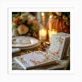 Thanksgiving Table Setting Art Print