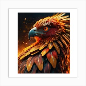 Fire Eagle Art Print