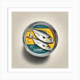 sardines tin Art Print